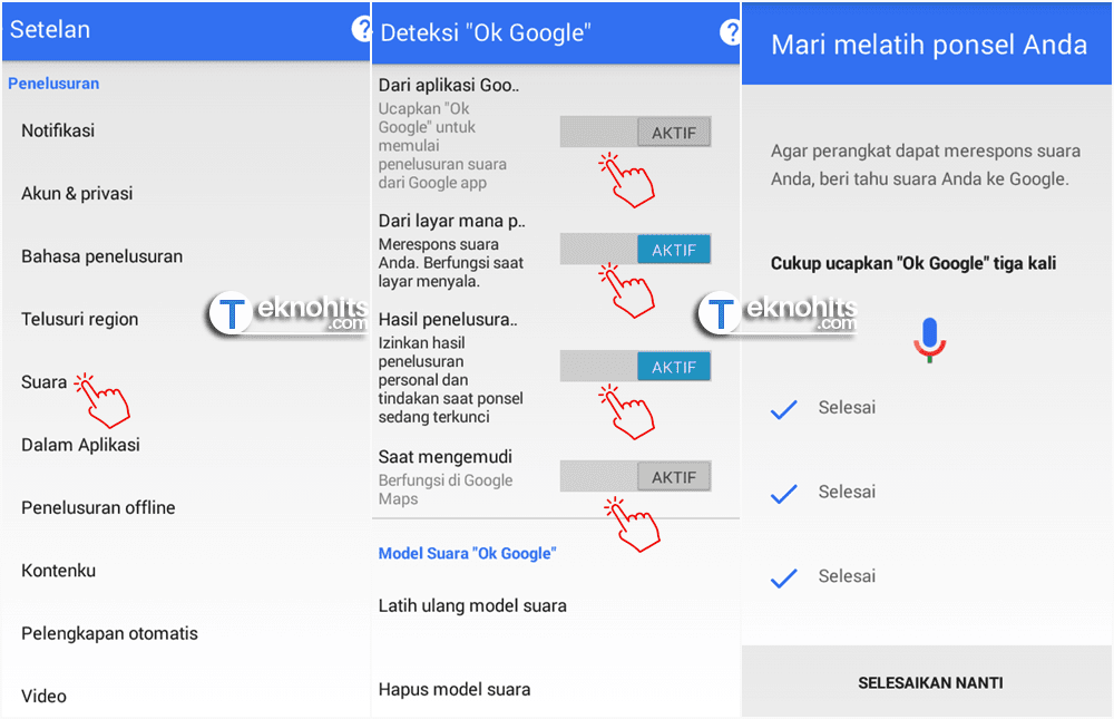 selesai pengaturan