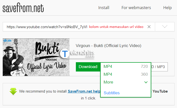 cara download video youtube tanpa idm