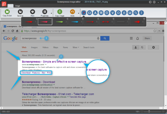 screenpresso rekam layar pc