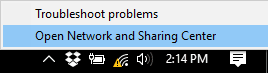 open network connection