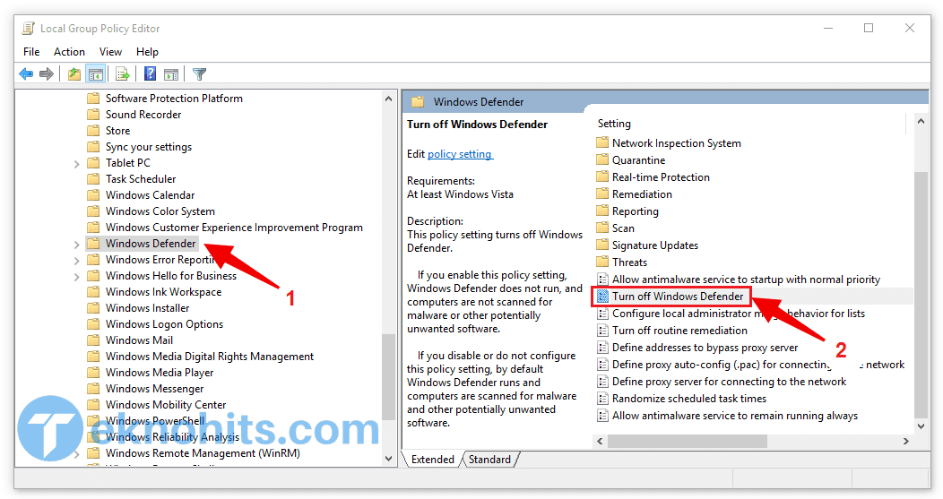 local group policy editor