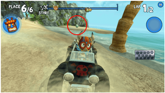 telur beach buggy racing di race crab cove
