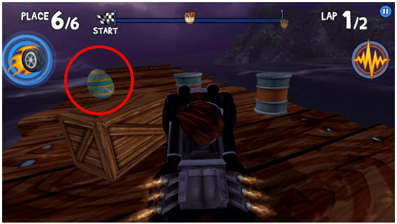 telur di race spooky shores