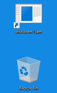 shutdown otomatis setelah 1 jam