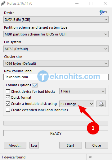 Atur pilih format iso Atur pilih format iso