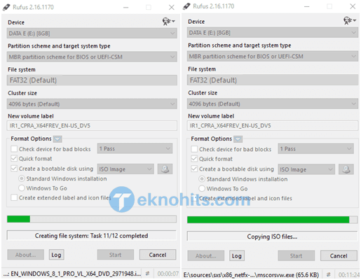 Proses burning OS iso ke flashdisk Proses burning OS iso ke flashdisk