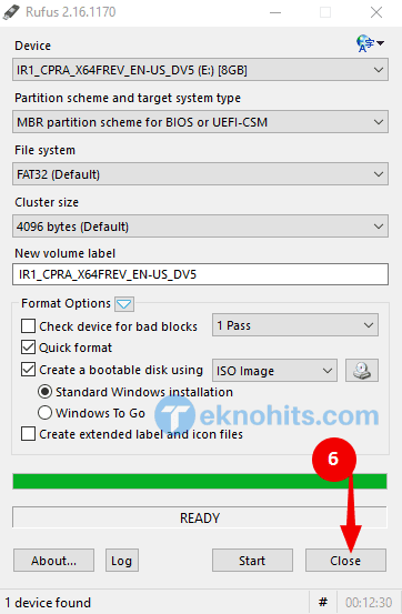 Selesai burning OS iso ke flashdisk Selesai burning OS iso ke flashdisk