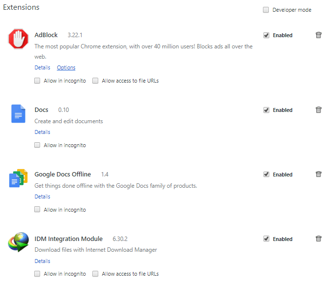 ekstensi browser google chrome