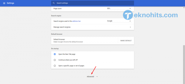 advance setting chrome