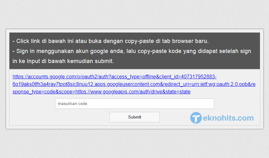 sigin akun google