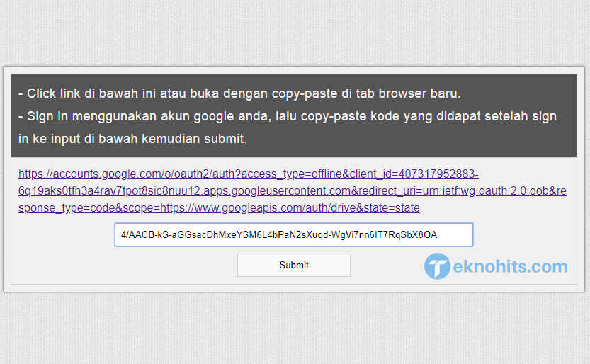 masukan kode verifikasi