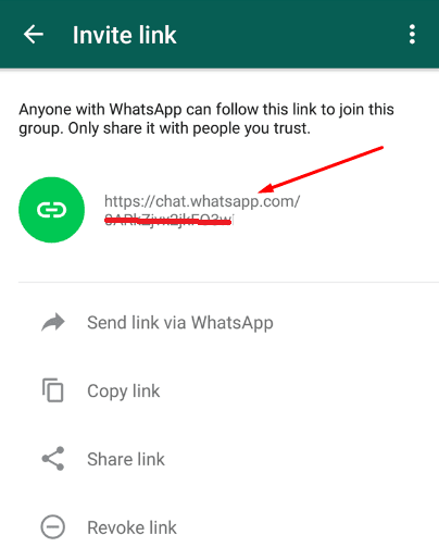 membuat link undangan grup whatsapp
