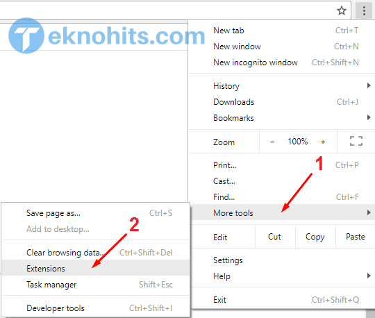 setting ekstensions google chrome