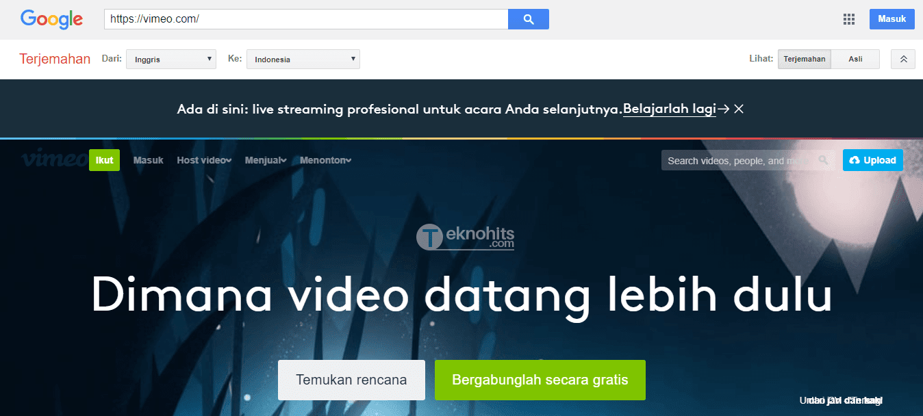 translate web menggunakan google terjemahan