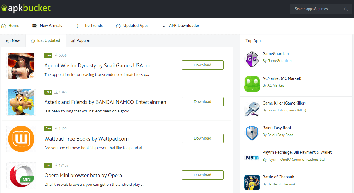 aplikasi apk bucket store