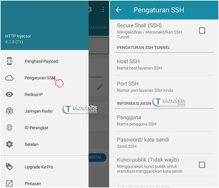 pengaturan ssh