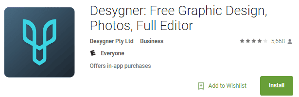 desygner aplikasi pembuat logo di android