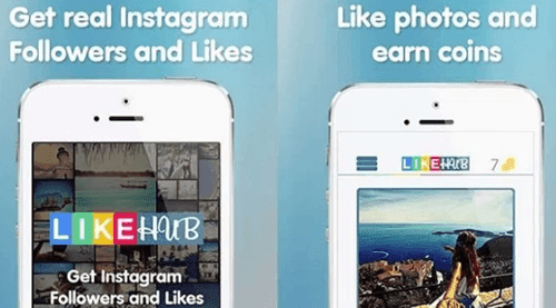 like hub : aplikasi like instagram ios