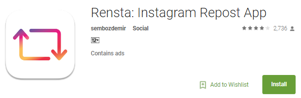 rensta repost for instagram