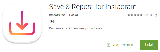 save repost for instagram