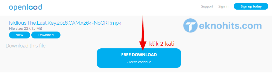 klik download di oload
