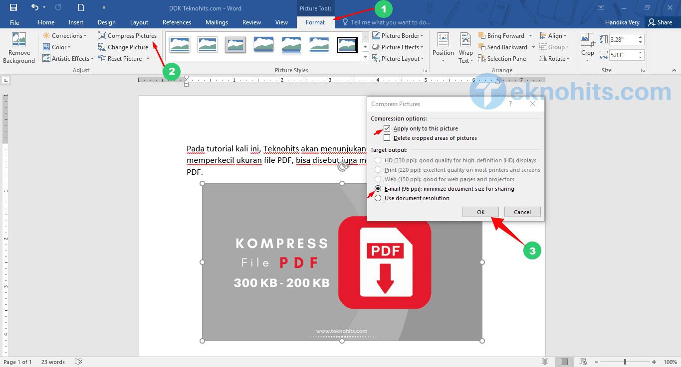 membuat pdf menggunakan ms word