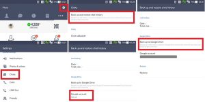 backup chat LINE di HP