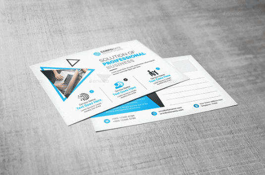 contoh postcard modern