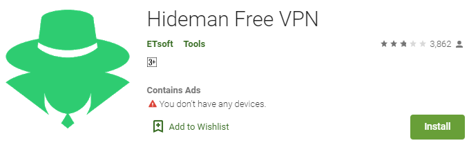hideman free vpn